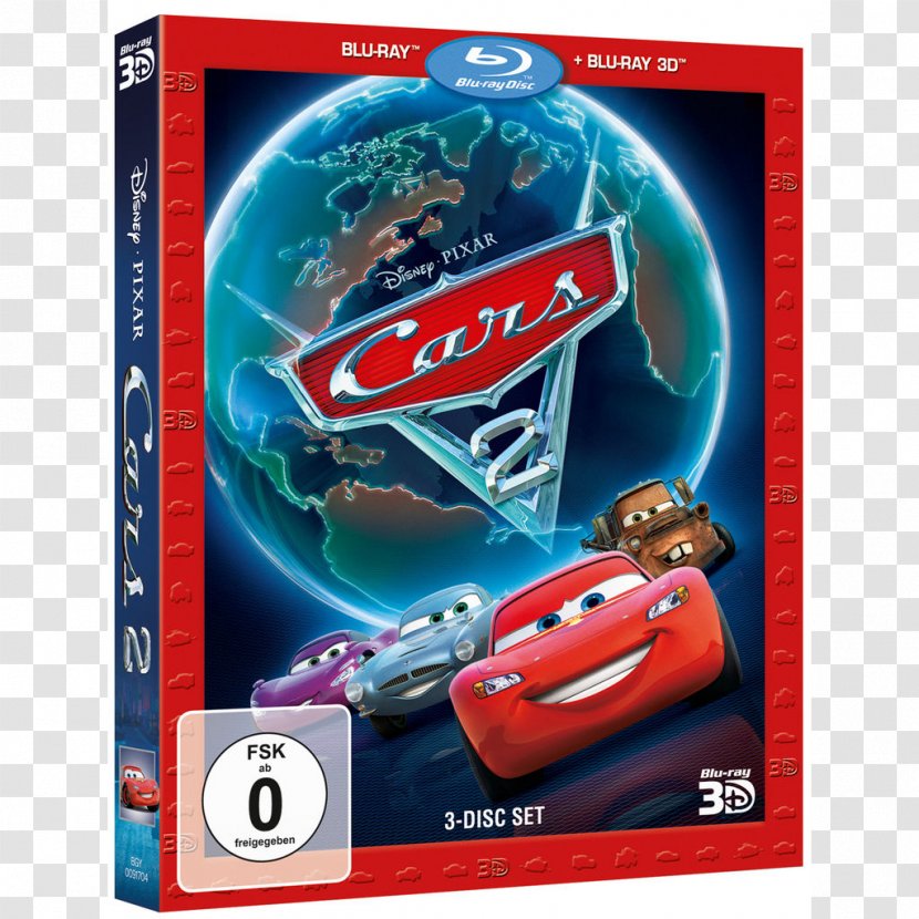 Cars 2 Blu-ray Disc Race-O-Rama Mater-National Championship - Lightning Mcqueen - Ray Disney Transparent PNG