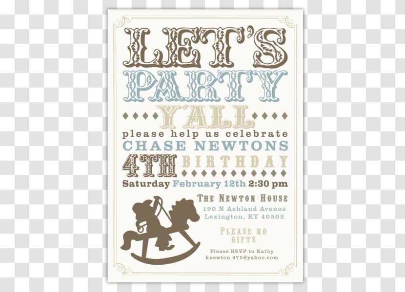 Square Meter Art Font Animal - Party Supply - Western Invitations Transparent PNG
