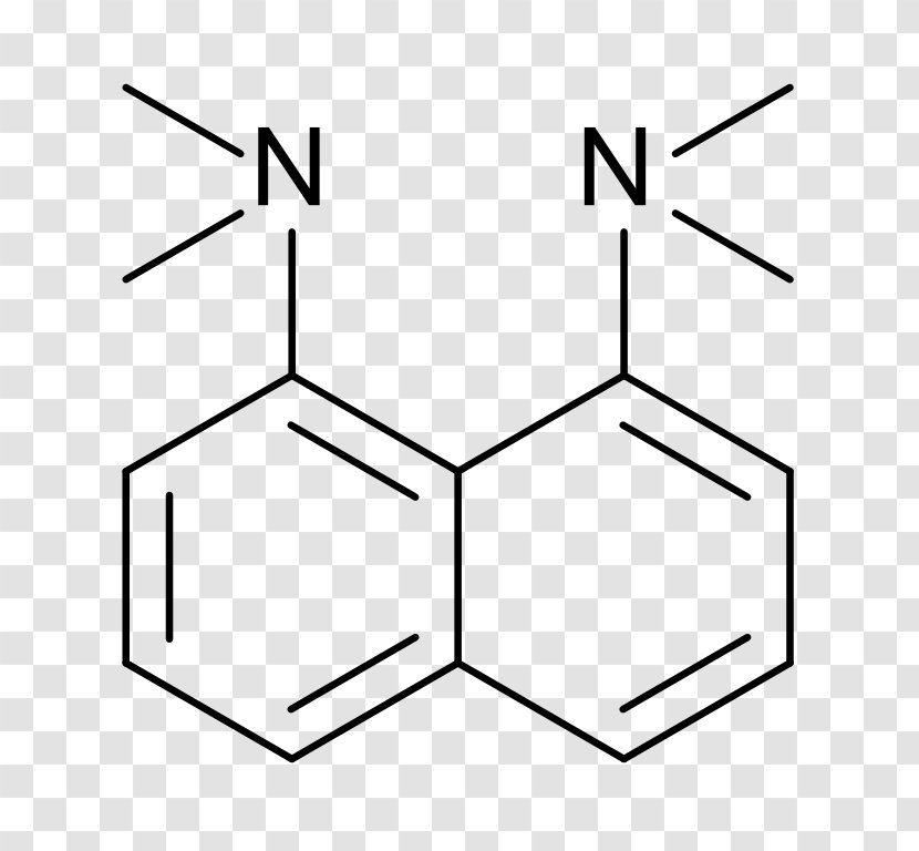 1,8-Bis(dimethylamino)naphthalene 1,8-Diaminonaphthalene Amine Chemical Compound - Rectangle - Text Transparent PNG