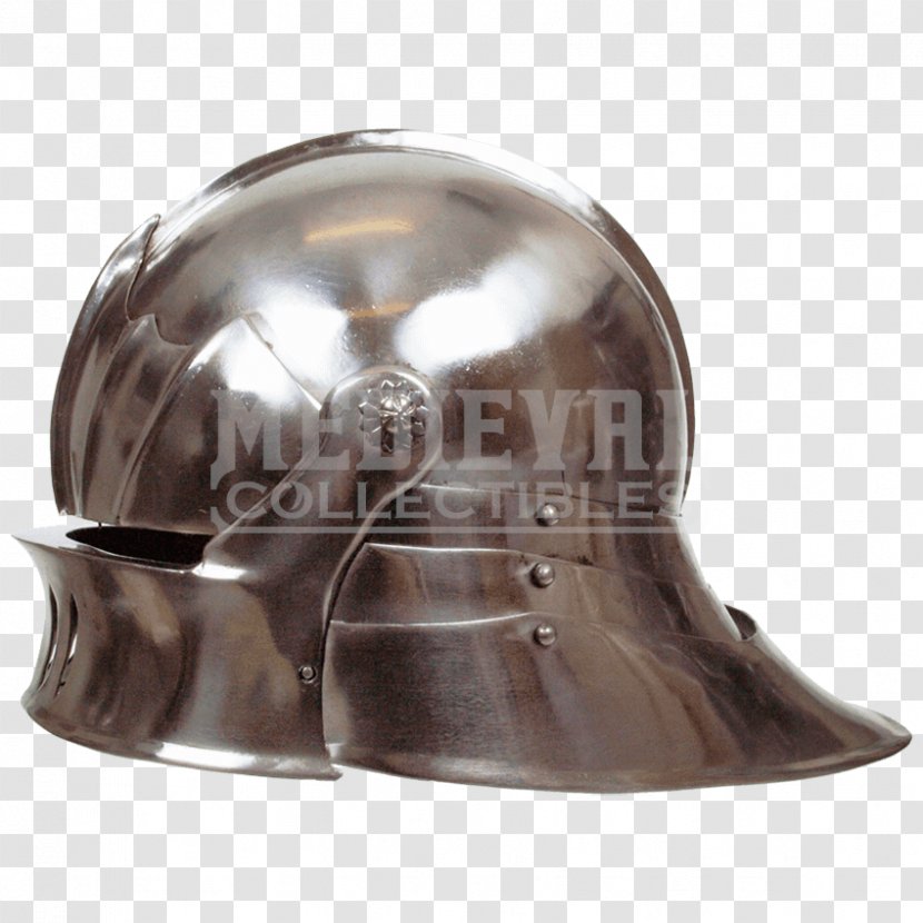 Sallet Helmet Bascinet Great Helm Components Of Medieval Armour - Live Action Roleplaying Game - Metal Transparent PNG