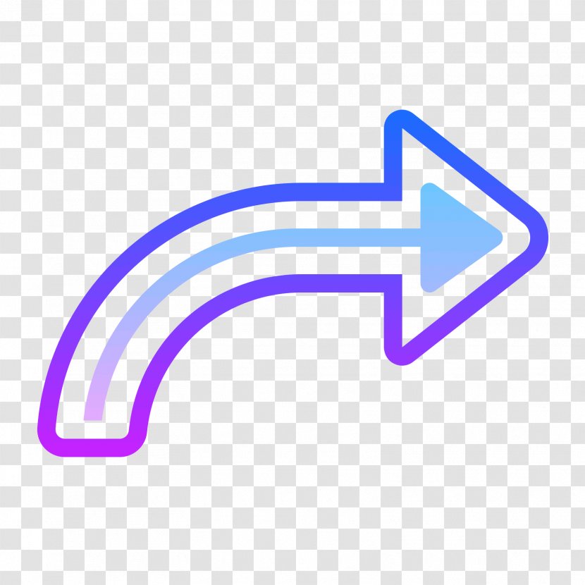 Flat Design Arrow - Electric Blue Symbol Transparent PNG