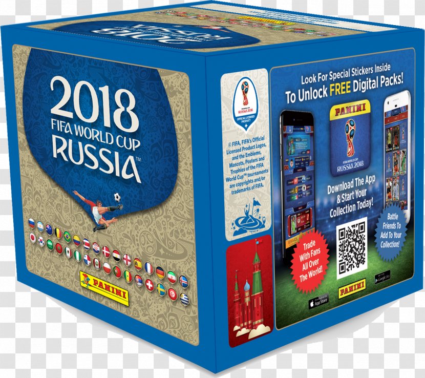 2018 FIFA World Cup Panini Group Sticker Album Baseball Card - Donruss - Box Transparent PNG