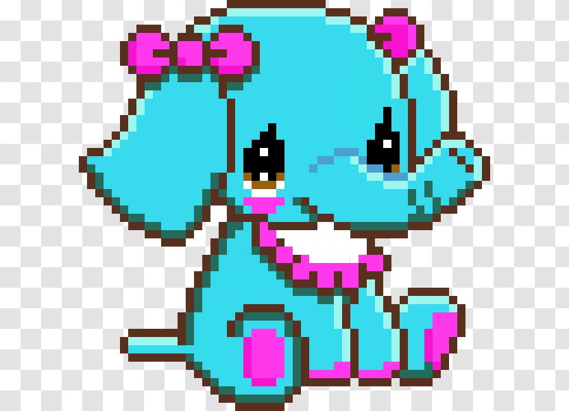 Pixel Art Bead Kavaii - Cartoon - Smurfmelody Transparent PNG