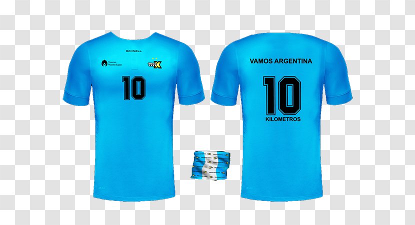 T-shirt Sports Fan Jersey Sleeve Blouse - Active Shirt - Vamos Argentina Transparent PNG