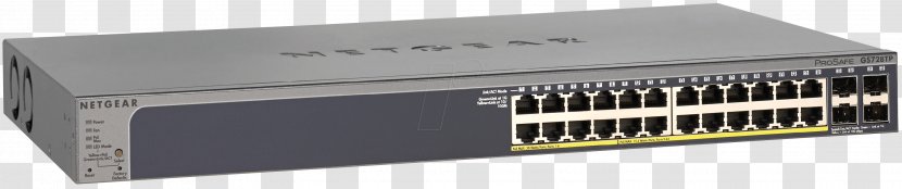 Network Switch Power Over Ethernet Netgear Gigabit Port - Wireless Access Points - Computer Transparent PNG