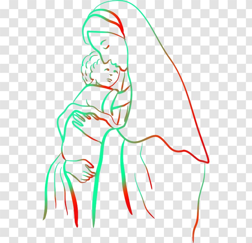 Immaculate Conception Marie Child Jesus - Frame Transparent PNG
