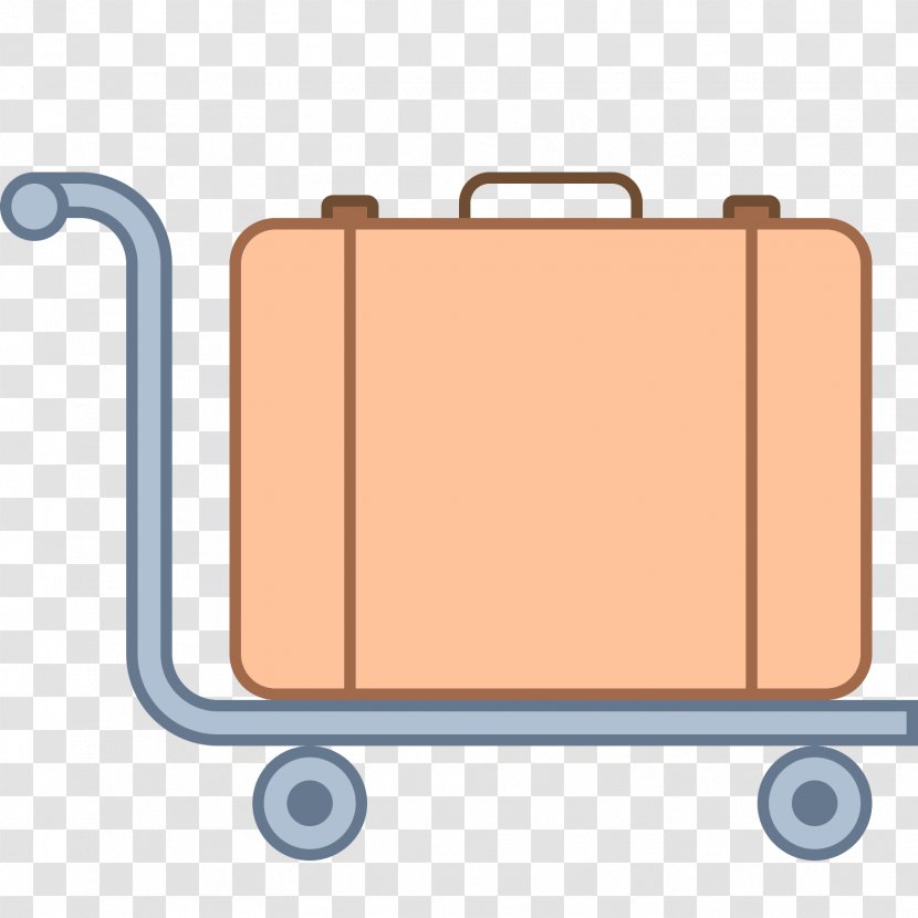 Suitcase Line Angle - Yellow Transparent PNG