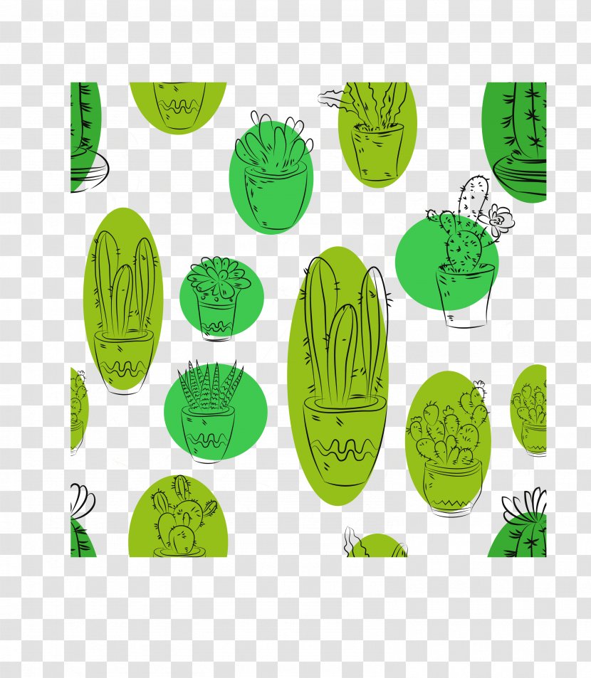 Drawing Illustration - Tree - Green Cactus Transparent PNG