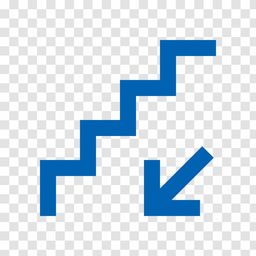 Flat Design Symbol Arrow - Area - Stairs Transparent PNG