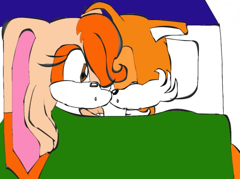 Tails Cream The Rabbit Sleep Clip Art - Tree - Sleeping Cartoons Transparent PNG