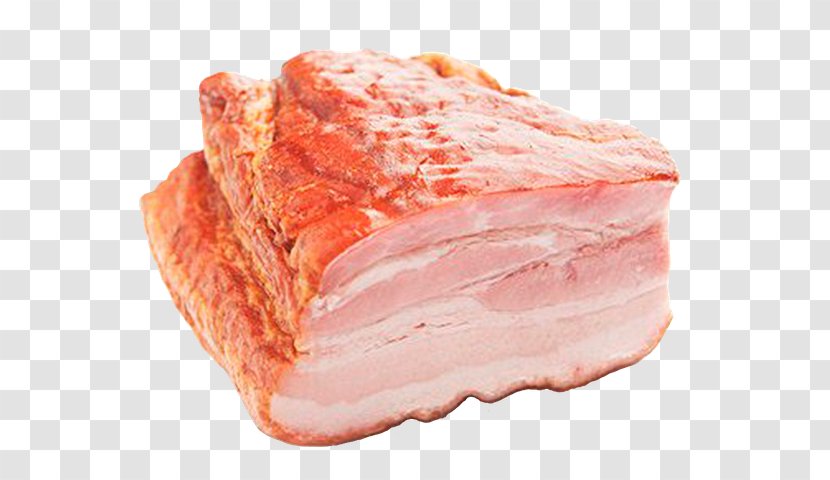 Back Bacon Ham Smoking Brisket - Heart Transparent PNG