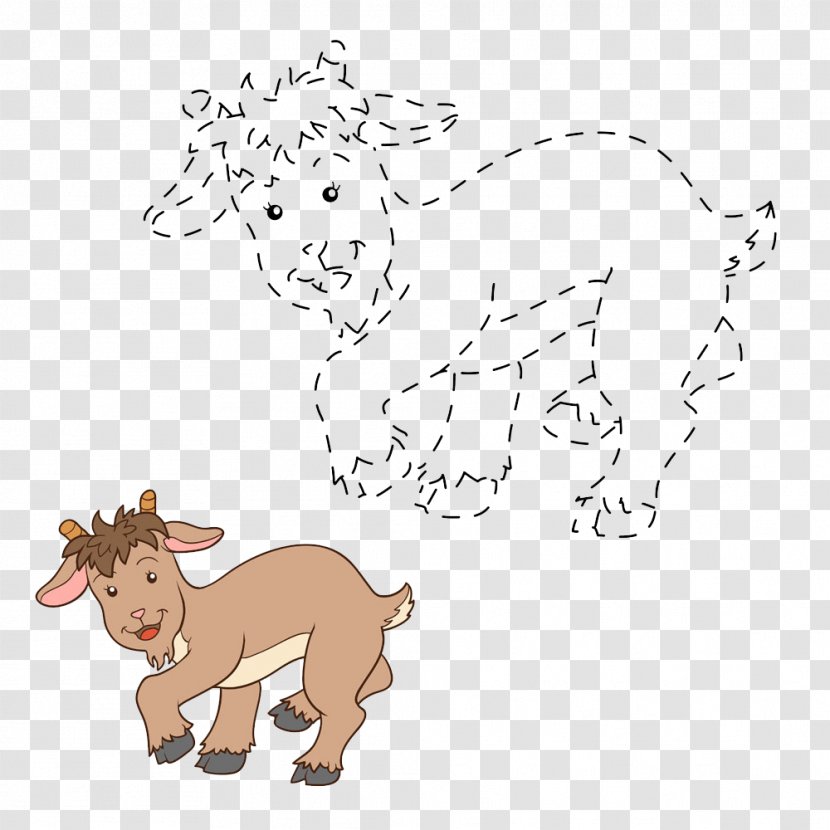 Goat Connect The Dots Cattle Stock Photography - Game - Numbers Transparent PNG