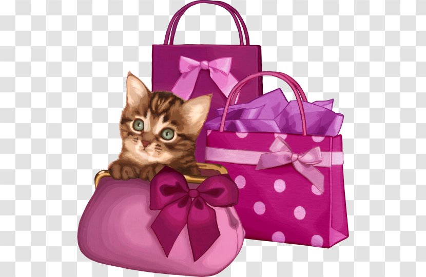 Handbag Le Petit Cuisinier - Gift - Cat Flowers Transparent PNG