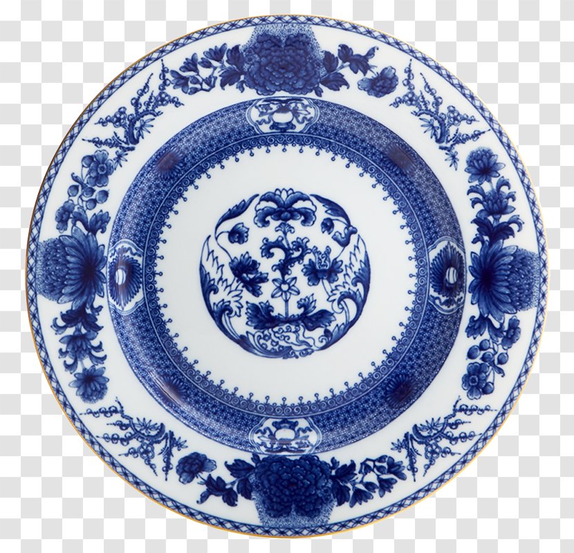 Blue-plate Special Mottahedeh & Company Tableware Dessert - Dinnerware Set - Plate Transparent PNG