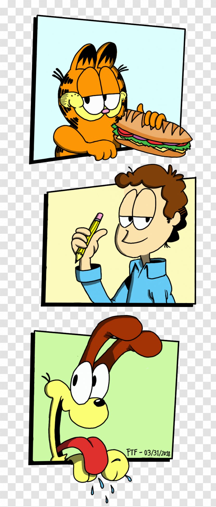 Odie Jon Arbuckle Garfield Comics Cartoon - Happiness Transparent PNG