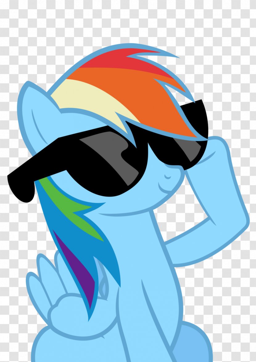 Rainbow Dash Sunglasses My Little Pony - Wing - Deal With It Transparent PNG