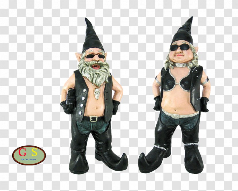 Garden Gnome Motorcycle Statue - Diverse Transparent PNG