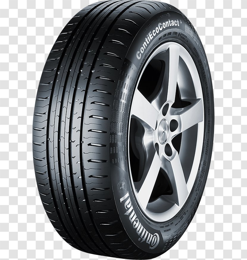 Car Tyre Continental ContiEcoContact 5 205/55 R16 91V Motor Vehicle Tires AG Transparent PNG