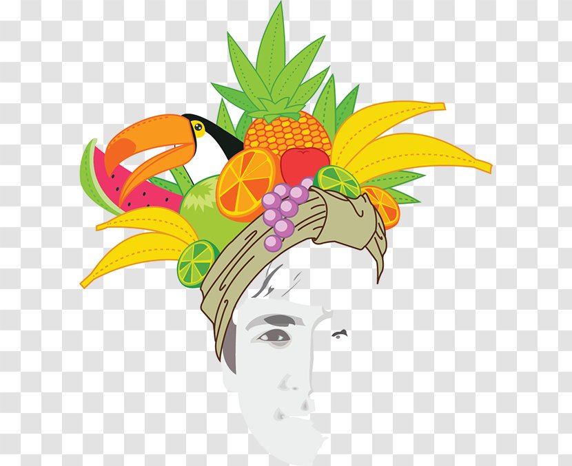 Tropicália Turban - Bromeliaceae - Carmen Miranda Transparent PNG