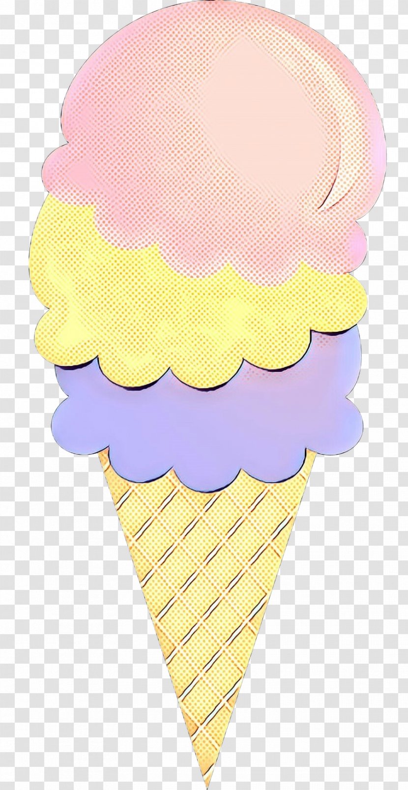 Ice Cream Cones Yellow Transparent PNG