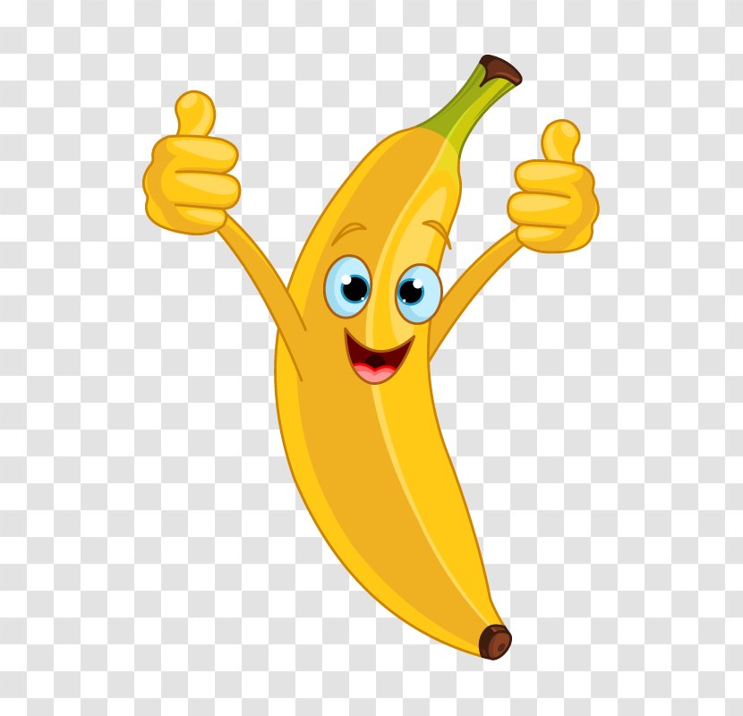 Banana Smiley Thumb Signal Emoticon Transparent PNG