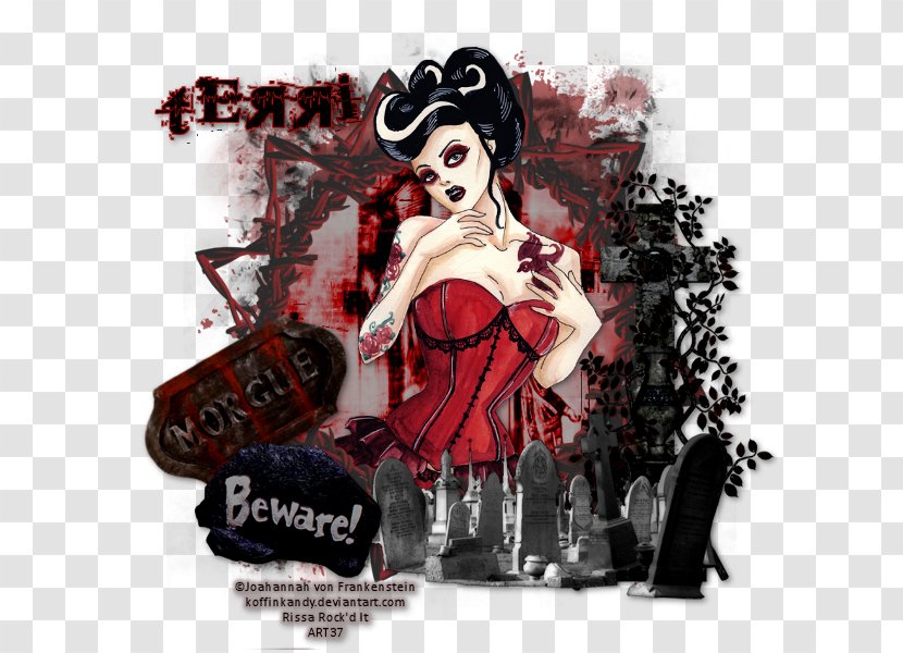 Illustration Poster Pin-up Girl Album Cover Blood - What Are Night Terrors Transparent PNG