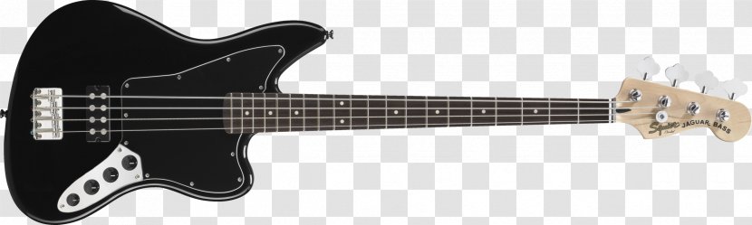 Fender Jaguar Bass Precision Squier Guitar - Watercolor Transparent PNG