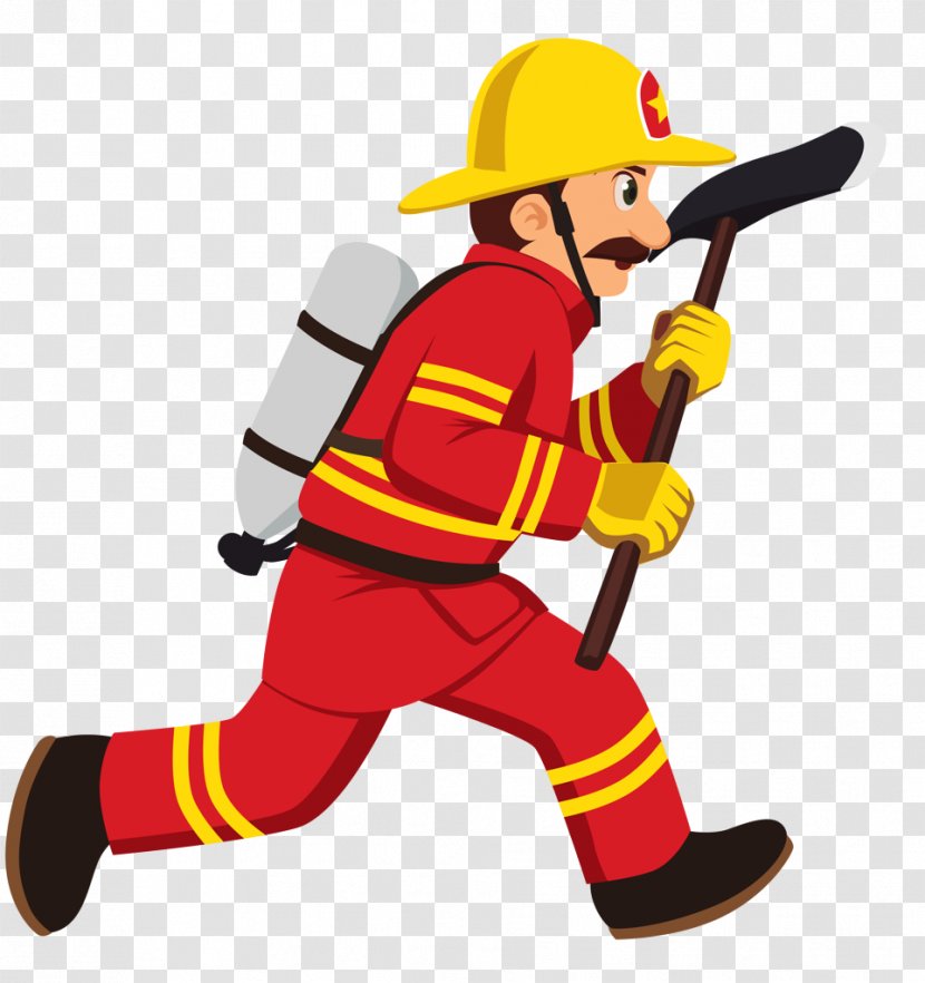 Firefighter Vector Graphics Clip Art Image - Drawing Transparent PNG