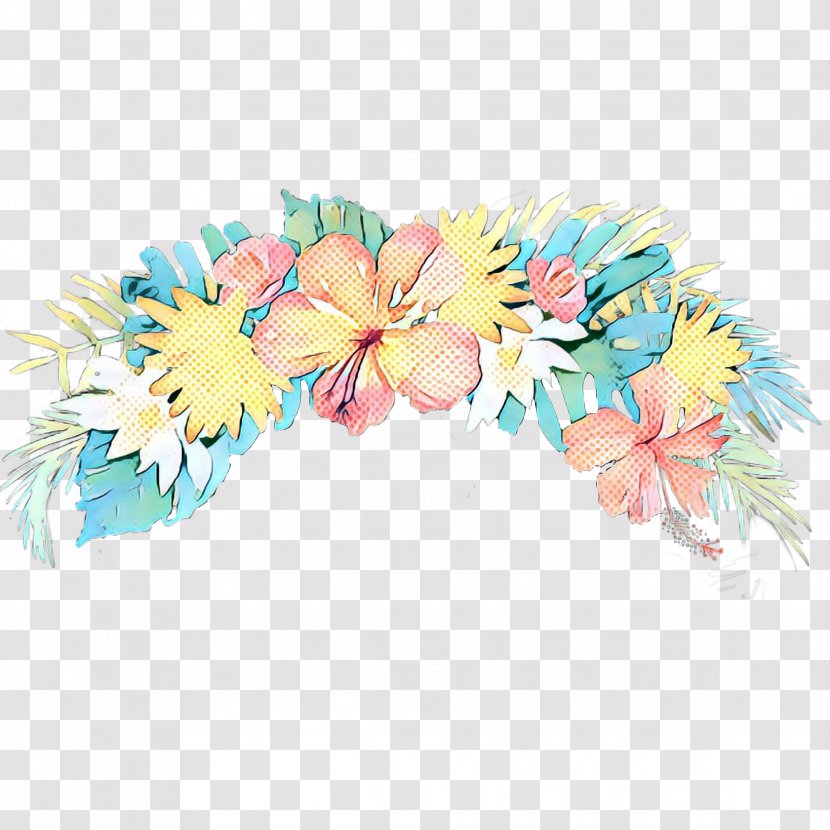 Pink Flowers Background - Costume Accessory - Feather Transparent PNG