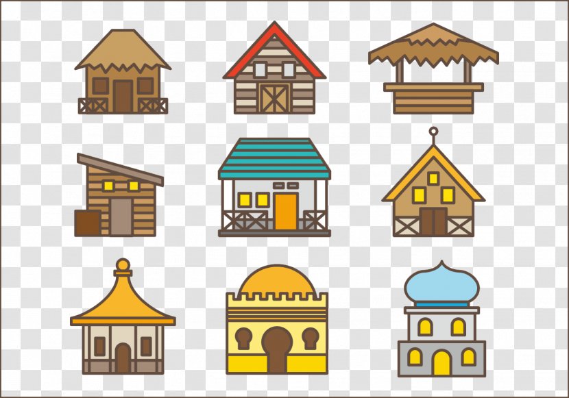 Shack Clip Art - House - Jiugong Map Transparent PNG