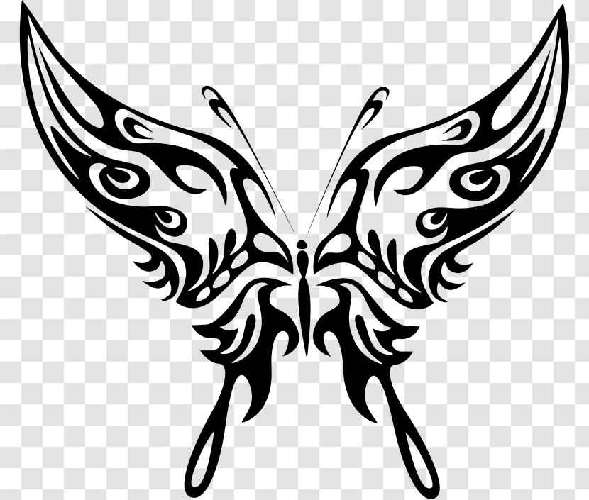 Butterfly Line Art Clip - Symmetry - Insect Design Transparent PNG