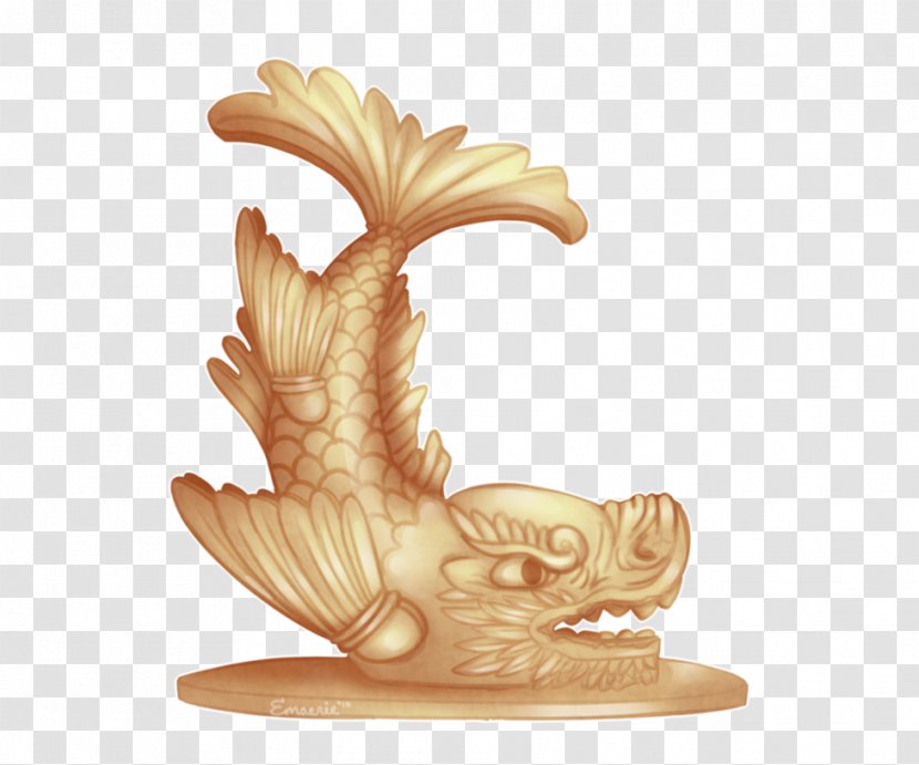 Carving Figurine Chicken As Food - Golden Pig Statue Transparent PNG