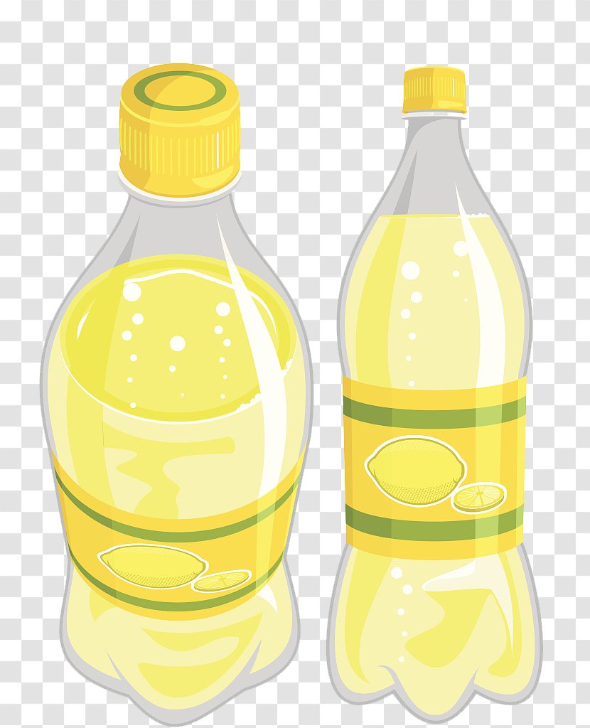 Soft Drink Juice Lemonade Bottle Clip Art - Glass - Lemon Transparent PNG