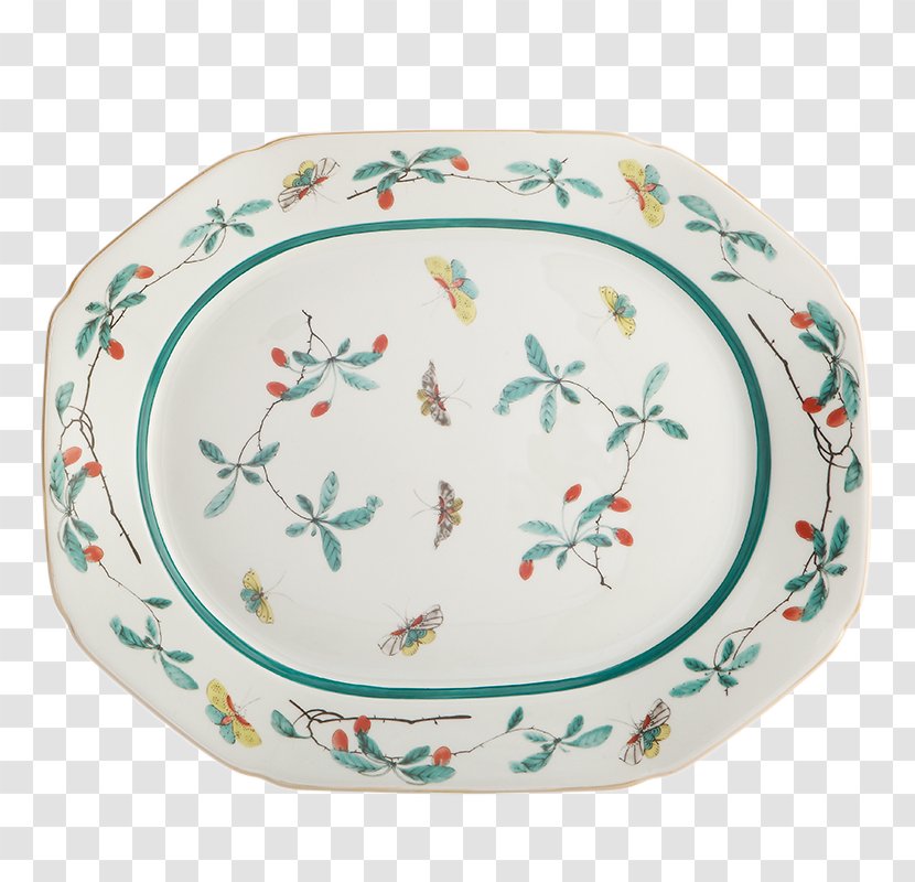 Porcelain Mottahedeh & Company Waterford Crystal Famille Verte Tableware - Plate Transparent PNG