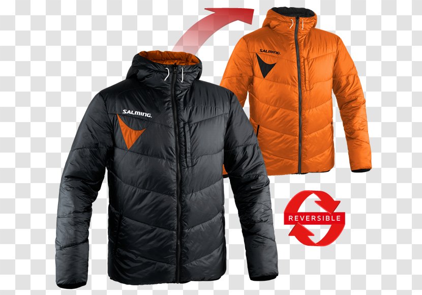 Hoodie Jacket Tracksuit Duffel Coat Zipper - Orange Transparent PNG