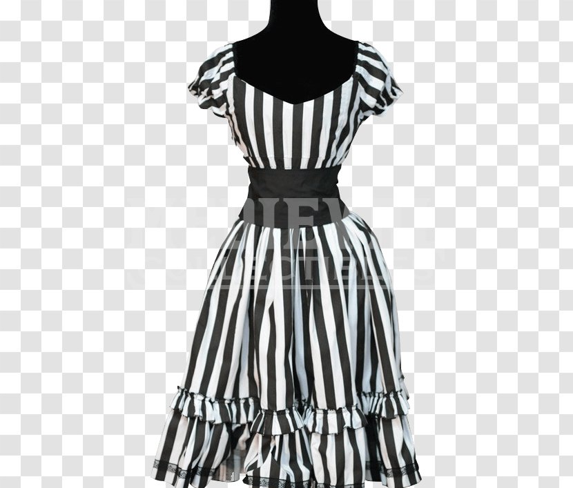 Dress Gothic Fashion Clothing Black - Neck Transparent PNG