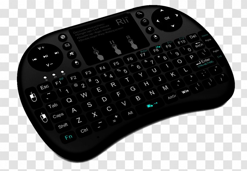 Computer Keyboard Touchpad Numeric Keypads Space Bar Rii I8 - Backlight - Mouse And Transparent PNG