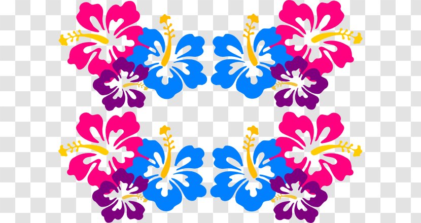 Hawaiian Hibiscus Clip Art - Point - Frame Cliparts Transparent PNG