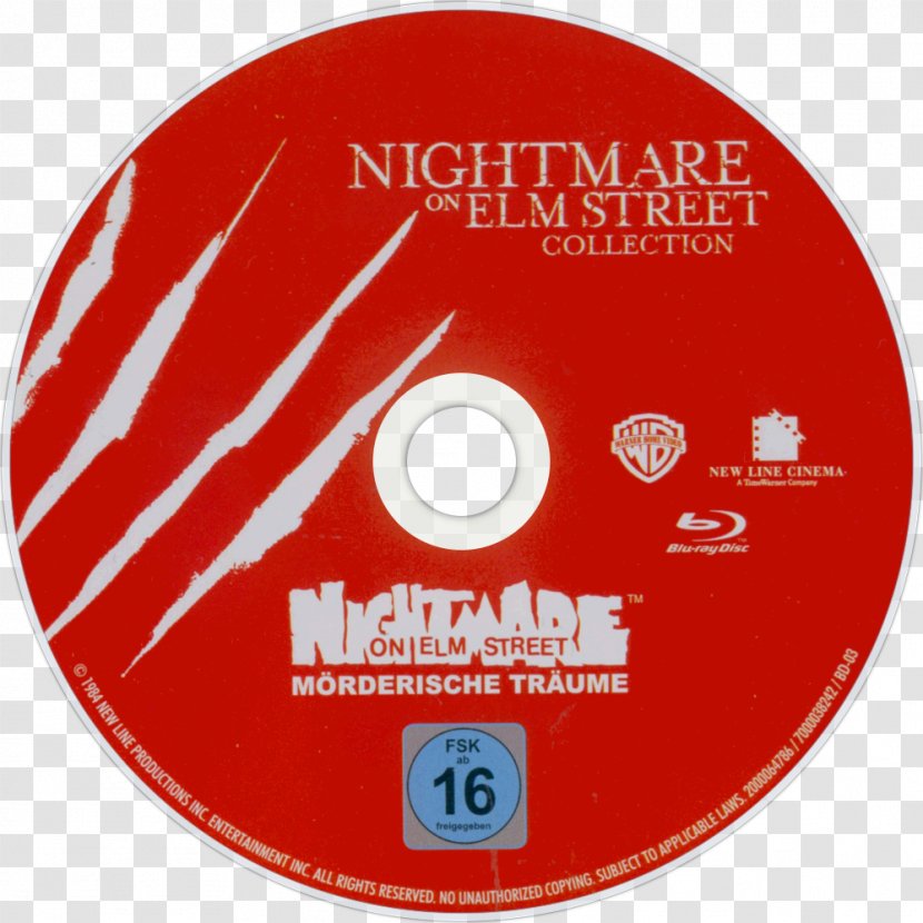 Freddy Krueger Compact Disc A Nightmare On Elm Street Blu-ray - Film Transparent PNG