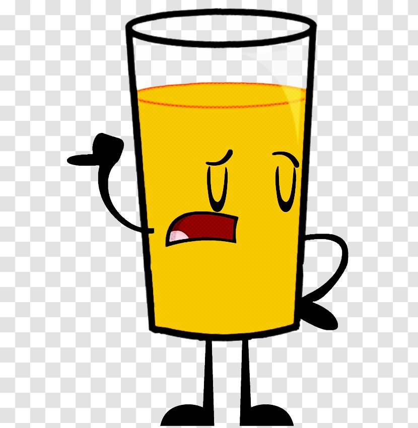 Drinkware Yellow Pint Glass Drink Tableware - Beer Transparent PNG