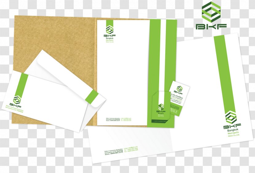 Brand Material Green - Yellow - Corporate Identity Element Stationery Transparent PNG