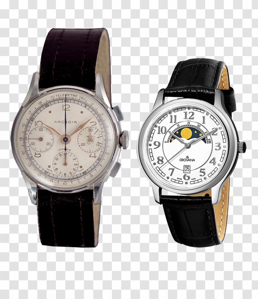 Amazon.com Watch Grovana Swiss Made Quartz Clock - Black Transparent PNG
