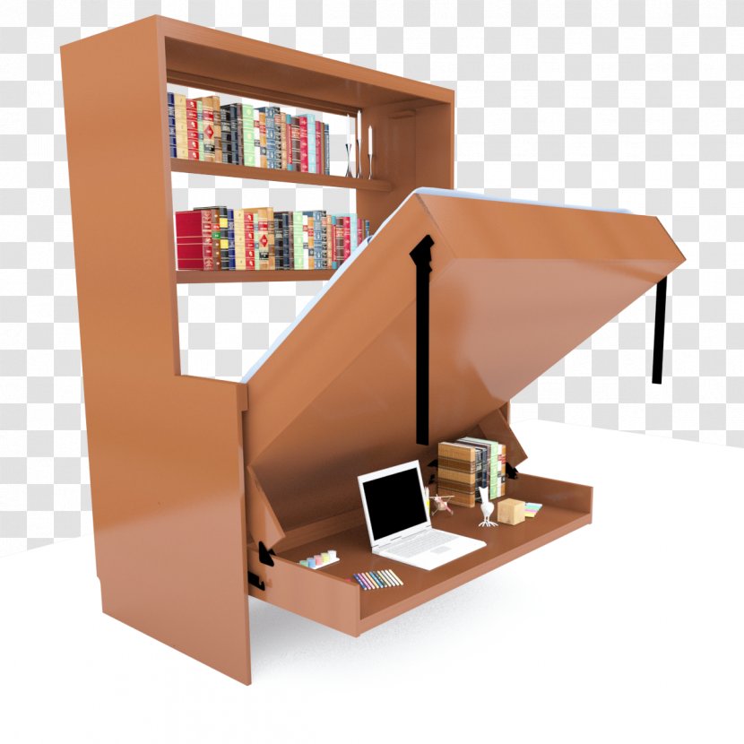 Shelf Product Design Desk Office Supplies - Murphy Bed Plans Transparent PNG