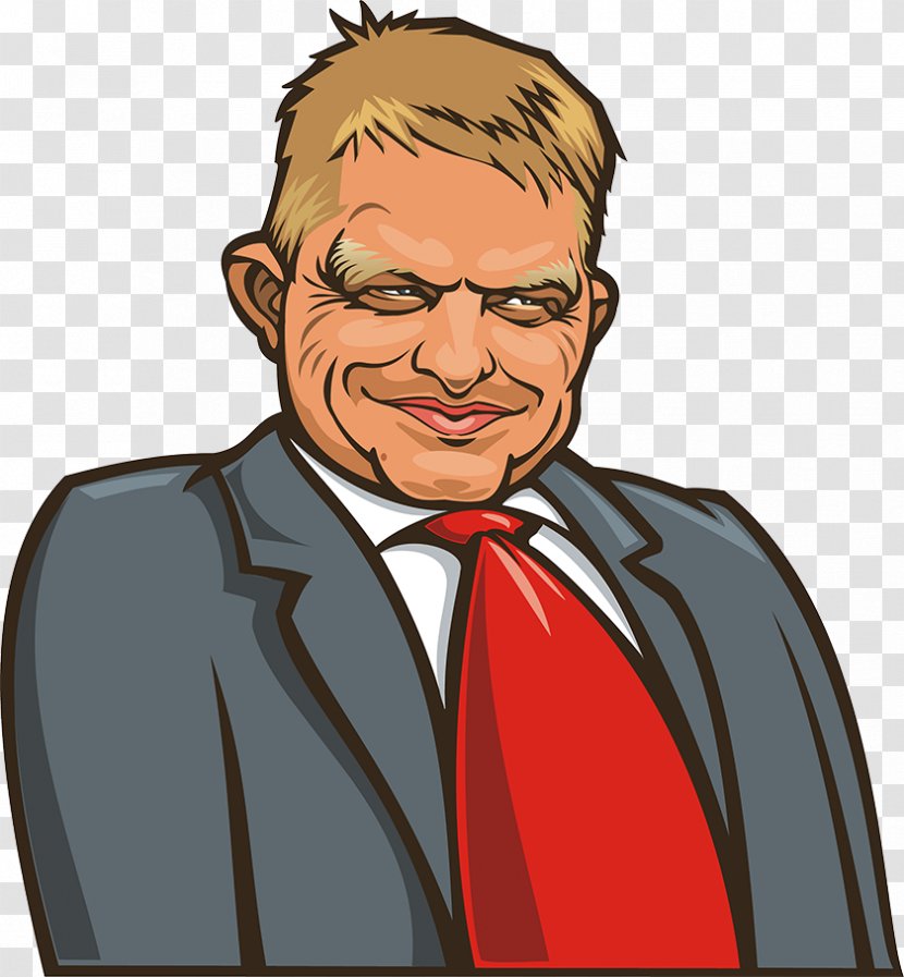 Robert Fico Slovakia Caricature Ladyfinger Prime Minister - Cartoon - Facial Hair Transparent PNG