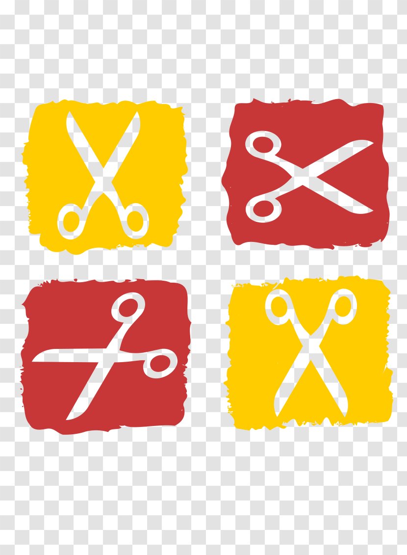 Scissors Inkscape Clip Art - Yellow Transparent PNG