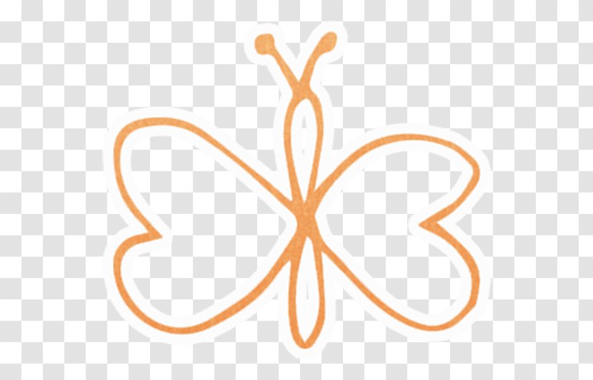 Butterfly Orange Download - Insect - Line Transparent PNG