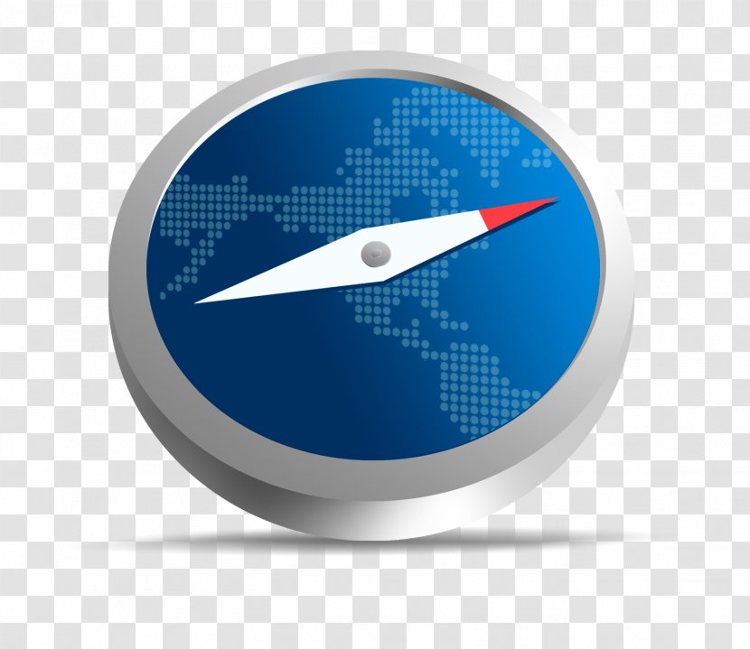 Blue Circle Font - Compass HD Transparent PNG