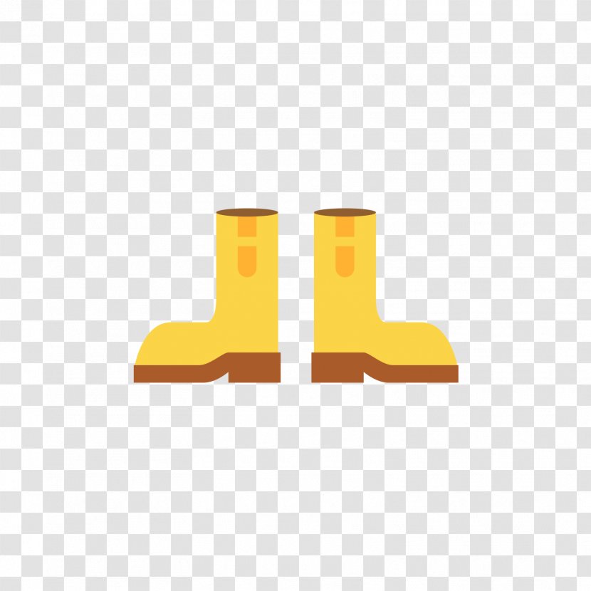 Wellington Boot Euclidean Vector - Yellow Rain Boots Transparent PNG