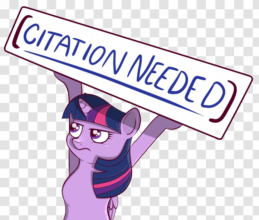 Xkcd Twilight Sparkle Citation Needed Drawing - Text Transparent PNG