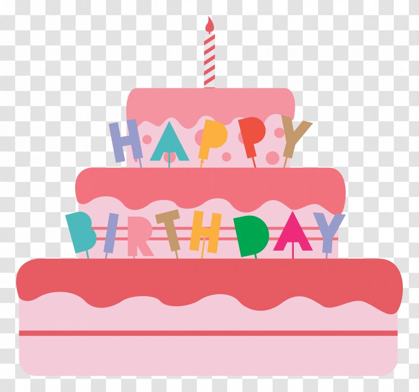 Birthday Cake Party Happy To You Greeting & Note Cards - Sugar Paste Transparent PNG